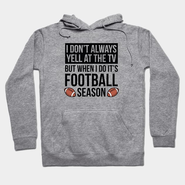 Football Season Hoodie by VectorPlanet